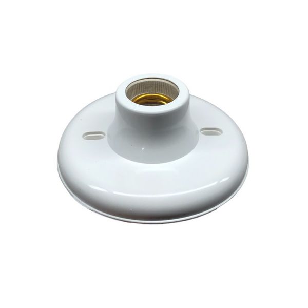 PLAFON PVC SOQUETE PORCELANA E-27 BRANCO 1130004 BLUMENAU
