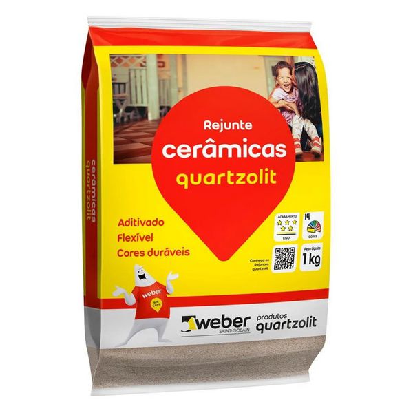 REJUNTE CERÂMICA PACOTE 1 KG QUARTZOLIT