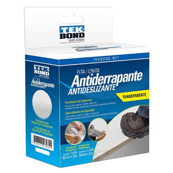 FITA ANTIDERRAPANTE TRANSPARENTE 50MMX5M 21171050501 SAINT GOBAIN