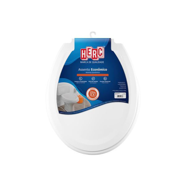 ASSENTO SANITÁRIO OVAL ECONÔMICO BRANCO 175 HERC