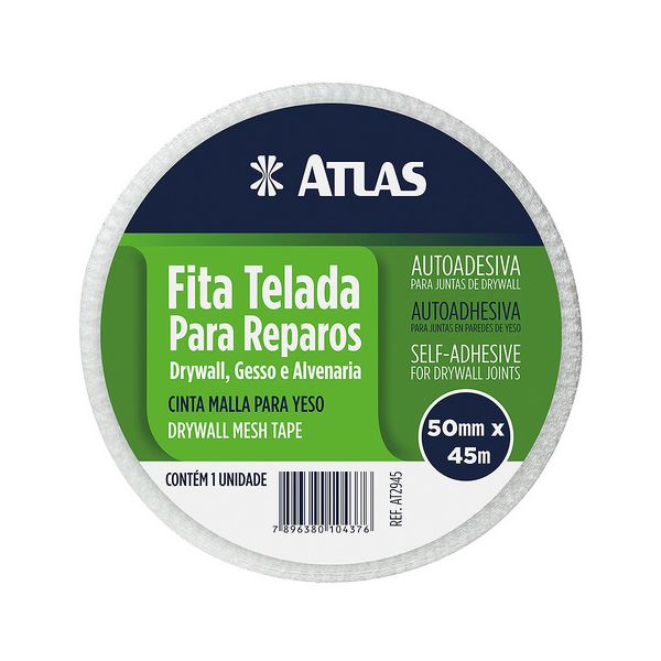 FITA VEDA TRINCA 50MM X 45M DRYWALL / GESSO AT2945 ATLAS