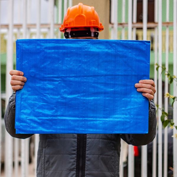 ロンスプ　ブルー　2/2mm. M ML L LONA AZUL 2X2 METROS COM ILHÓS 60.11 FOXLUX | Rabelo Materiais