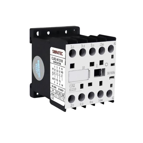 MINI CONTATOR CJX2-K12 12A CJX2-K12-220 SIBRATEC