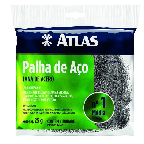 PALHA DE AÇO Nº 1 AT90/60 ATLAS
