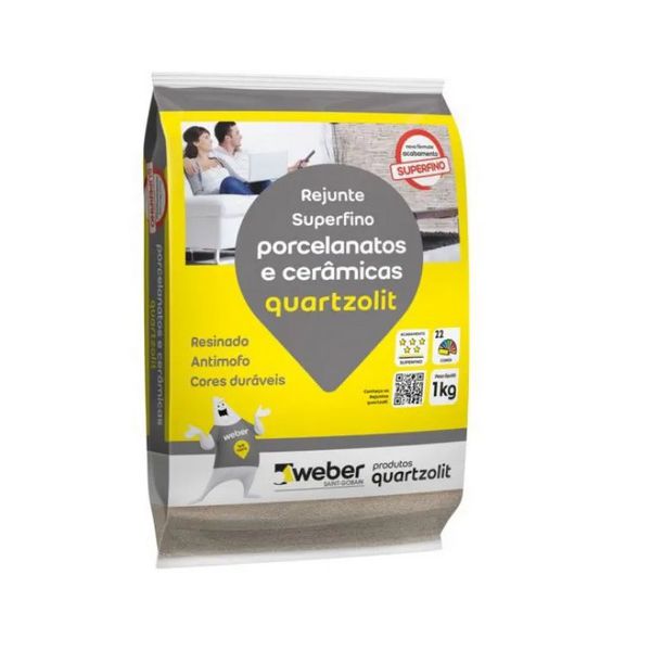 REJUNTE PORCELANATO PRETO GRAFITE 1KG QUARTZOLIT