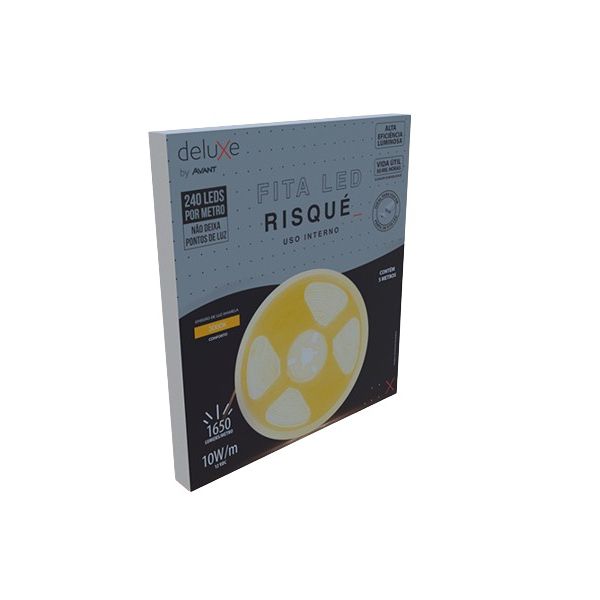 FITA LED INTERNA RISQUÉ 10W 3000K 5 METROS 12V 192707783 AVANT