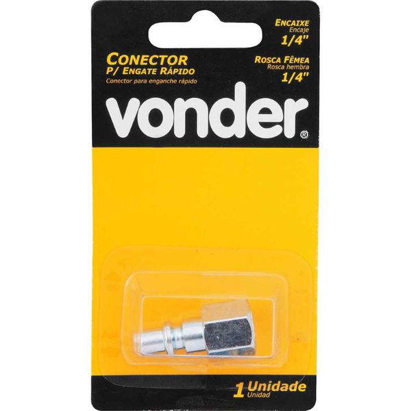 CONECTOR RACORD DE 1/4" COM ROSCA FÊMEA 1/4" 51.14.414.001 VONDER