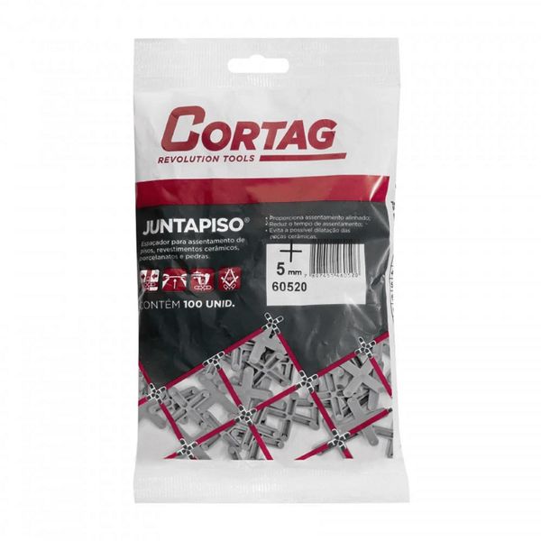 ESPAÇADOR JUNTAPISO 5MM (PACOTE 100) 60520 CORTAG