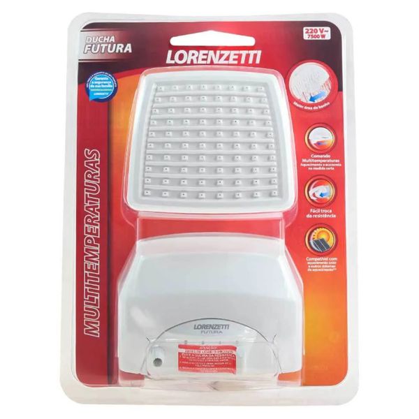 CHUVEIRO DUCHA FUTURA MULTI. 7500W 220V 7531282 LORENZETTI