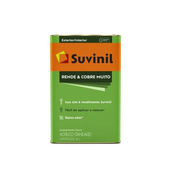 TINTA ACRIL. RENDE & COBRE MUITO AREIA FOSCO 18 LTS SUVINIL