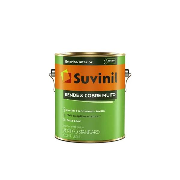 TINTA ACRIL. RENDE & COBRE MUITO AREIA FOSCO 3,6 LTS SUVINIL