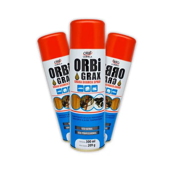 GRAXA SPRAY BRANCA USO GERAL 209GR 300ML 1539 ORBI