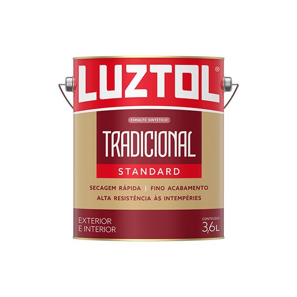 ESMALTE SINTÉTICO AMARELO BRILHANTE 3,6 LITROS LS054-LTGL LUZTOL