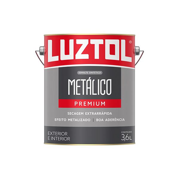 ESMALTE METÁLICO PREMIUM AMARELO OURO 3,6 LITROS LS125-LTGL LUZTOL