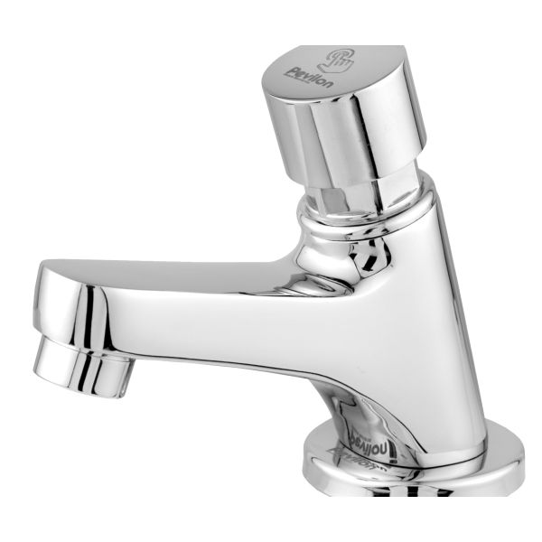 TORNEIRA LAVATÓRIO BANCADA PEMATIC TURIM CROMADA AUTOMÁTICA 1/2 6180 20408 PEVILON