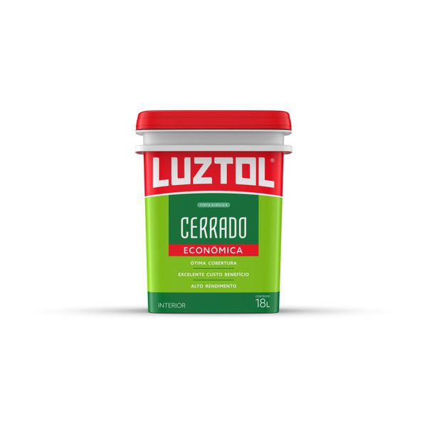 TINTA ECONÔMICA CERRADO BRANCO NEVE 18 LITROS 320.00-BD18 LUZTOL