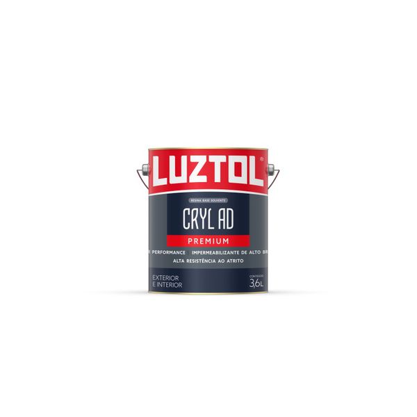 RESINA CRYL AD INCOLOR BRILHANTE BASE SOLVENTE 3,6 LITROS AD008-LTGL LUZTOL