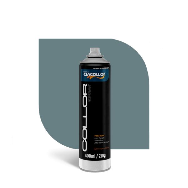 TINTA COLLOR SPRAY METÁLICO ALUMÍNIO OPALESCENTE 210GR 400ML CIACOLLOR