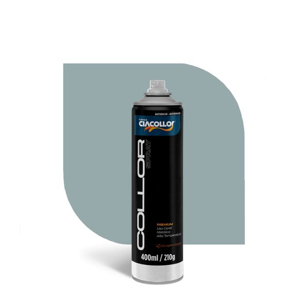 TINTA COLLOR SPRAY METÁLICO ALUMÍNIO RODAS 210GR 400ML CIACOLLOR
