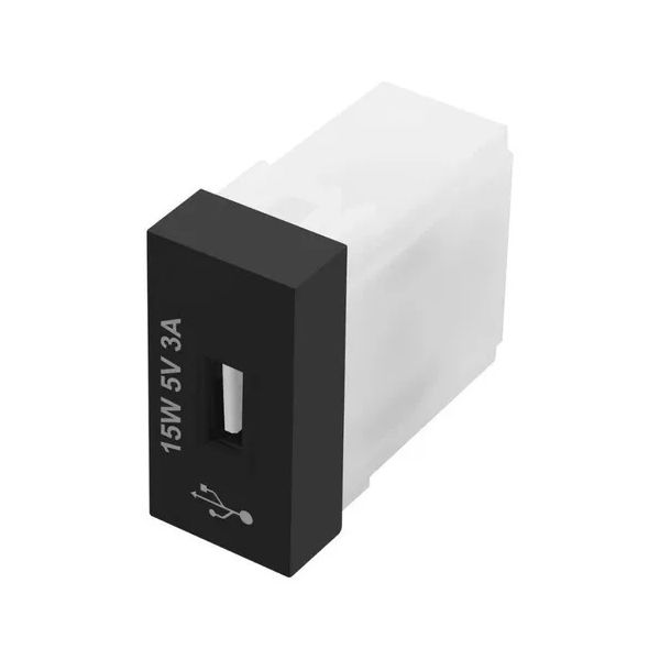 TOMADA MÓDULO USB HABITAT BLACK BIVOLT 15W 5V 3A 4082 FAME