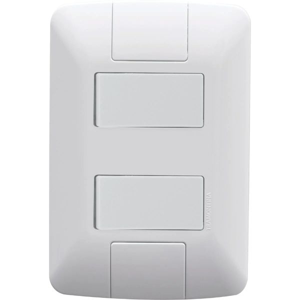 CONJUNTO ARIA 2 INTERRUPTORES SIMPLES 6A 250V 57241/040 TRAMONTINA