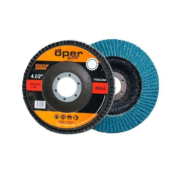 DISCO FLAP 4.1/2" GRÃO 80 24175 OPER