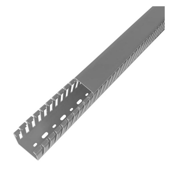 CANALETA ABERTA PVC 50X50X2 METROS SEM DIVISÓRIA CINZA 19098 ILUMI