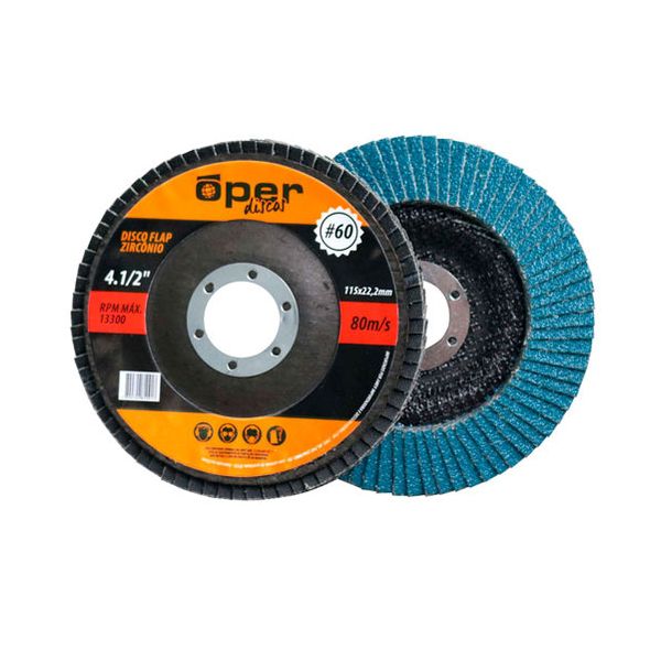 DISCO FLAP. 4.1/2" GRÃO 60 OPER