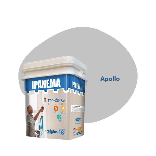 TINTA ECONÔMICA IPANEMA APOLLO 18 LITROS 150005 ACRILPLUS