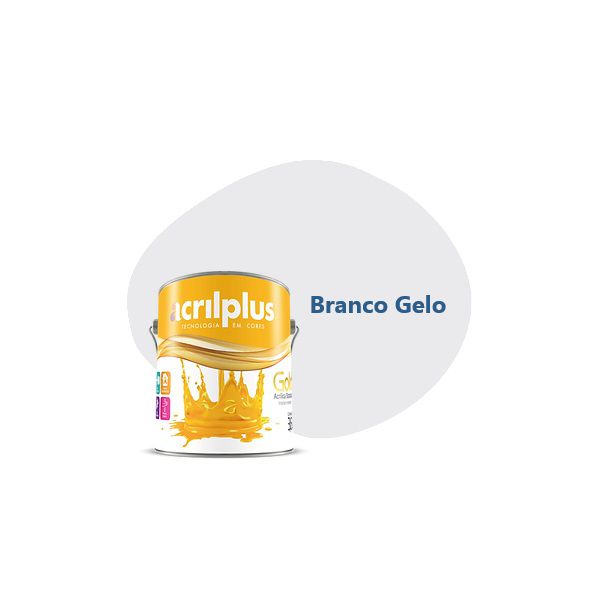 TINTA GOLD STANDARD ACETINADO BRANCO GELO 3,6 LITROS ACRILPLUS