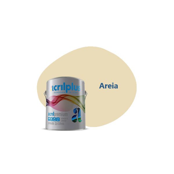 TINTA PREMIUM SEMI BRILHO AREIA 3,6 LITROS ACRILPLUS