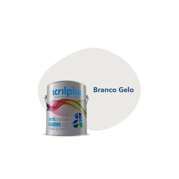 TINTA SEMI BRILHO PREMIUM BRANCO GELO 3,6 LITROS ACRILPLUS
