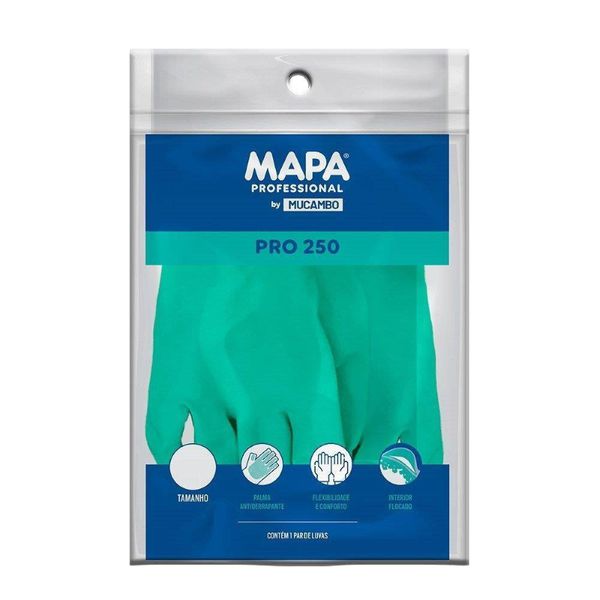 LUVA VERDE 250 C TAMANHO 7 (M) MUCAMBO