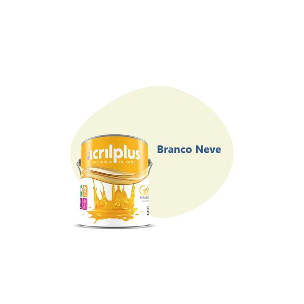 TINTA GOLD STANDARD SEMI BRILHO BRANCO NEVE 3,6 LITROS 021049 ACRILPLUS