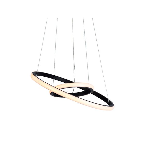 PENDENTE LED MONTREAL 25W 3000K BIVOLT PRETO TASCHIBRA