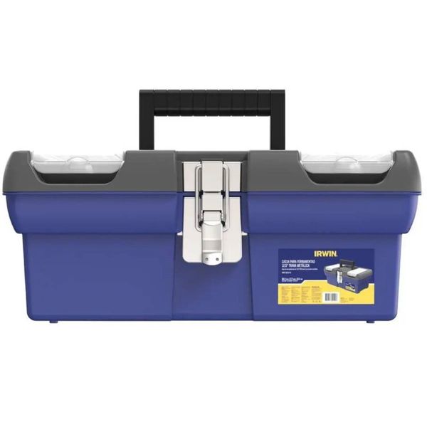 CAIXA DE FERRAMENTA PLÁSTICA TRAVA METÁLICA 12.5" IWST13013-LA IRWIN