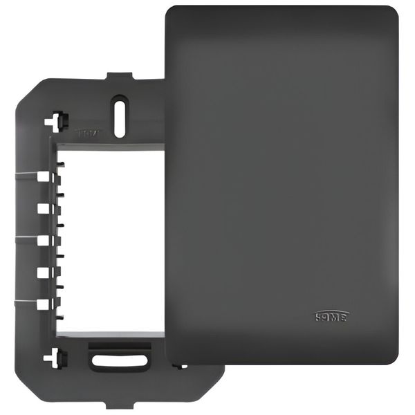 PLACA HABITAT BLACK COM SUPORTE CEGA 4X2 4068 FAME