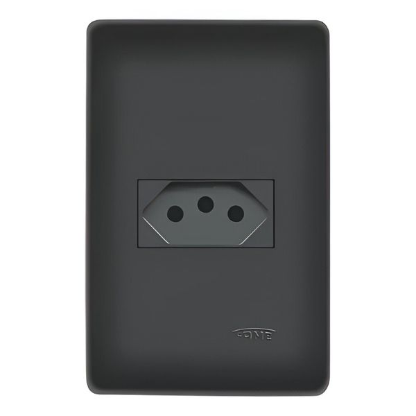 TOMADA PADRÃO HABITAT BLACK 2P+T 10A 250V 4052 FAME