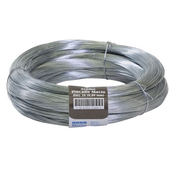 ARAME LISO GALVANIZADO Nº 20 1KG MORLAN