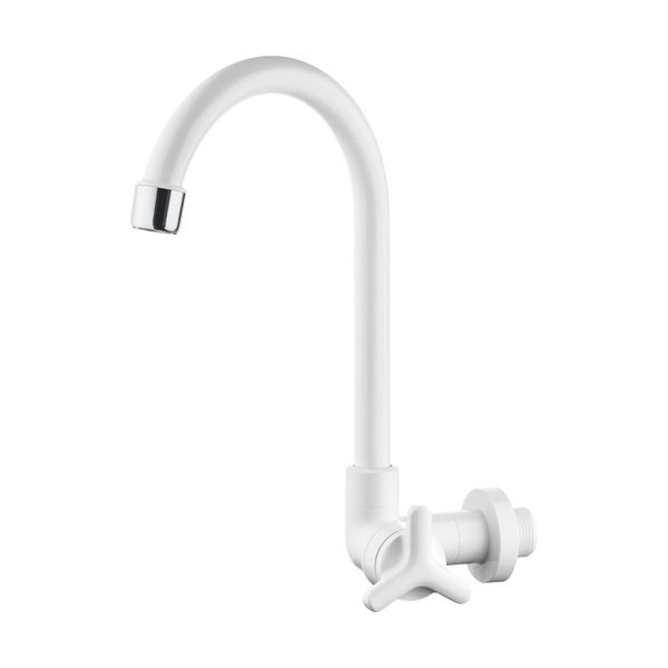 TORNEIRA PAREDE BICA MÓVEL SICILIA MVS BRANCO 2910 HERC