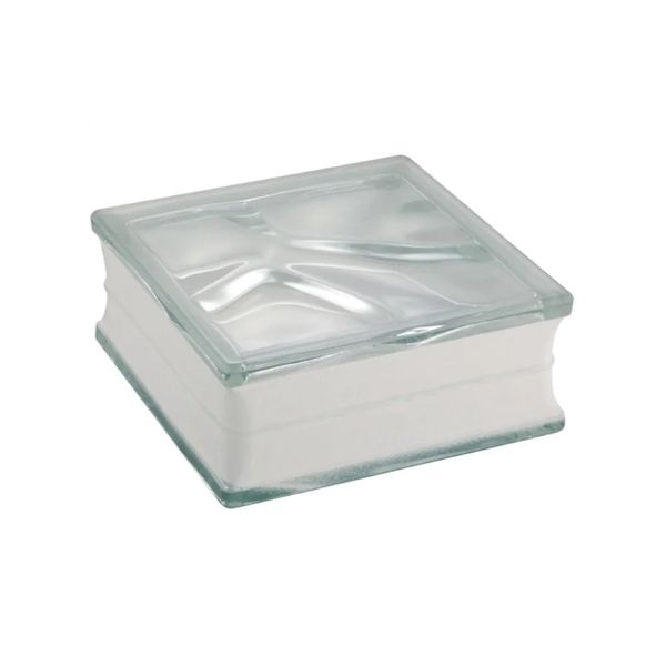 TIJOLO DE VIDRO CLEAR WAVE TRANSPARENTE 19X19X8CM 187275 LIEGE