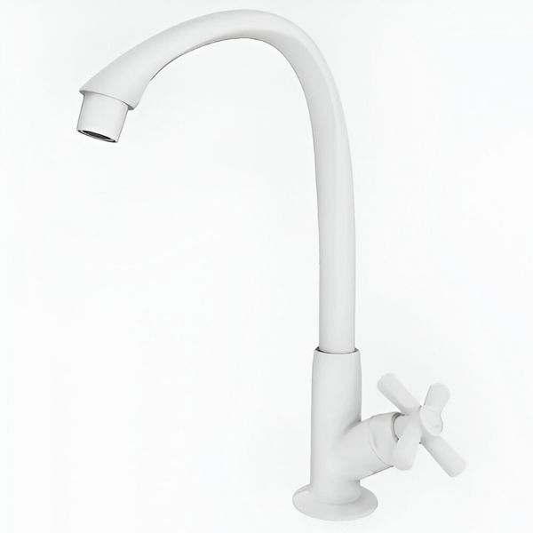 TORNEIRA COZINHA BANCADA MÓVEL CROSS 1/2" BRANCO 300000464 TIGRE