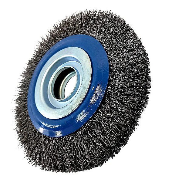 ESCOVA DE AÇO CIRCULAR PARA ESMERIL 6"X3/4"X1/2" 14789 AQUATOOLS
