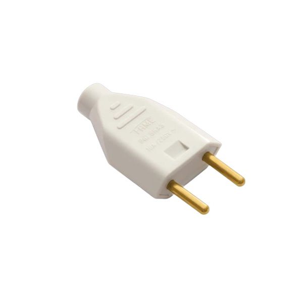 PLUG MACHO PADRÃO 2P 10A 250V CINZA 1419 FAME