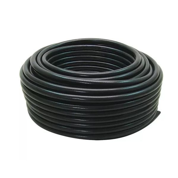 MANGUEIRA JARDIM TRANÇADA PT300 1/2X2,5MM PRETA 20821 AQUATOOLS