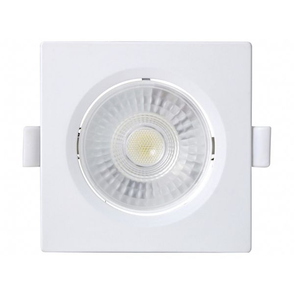SPOT LED QUADRADO EMBUTIR 7,5X7,5 3W 6500K BRANCO TASCHIBRA