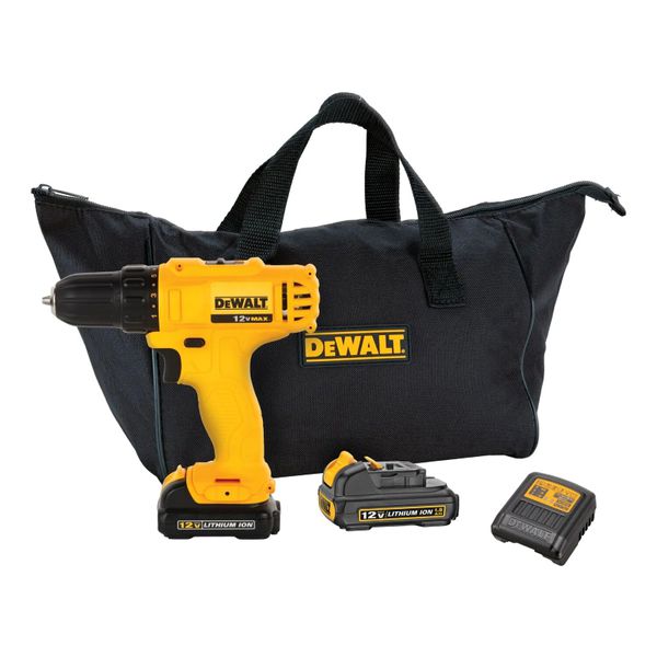 PARAFUSADEIRA/FURADEIRA MAX ION LITIO 10MM 12V DCD700C2BR DEWALT