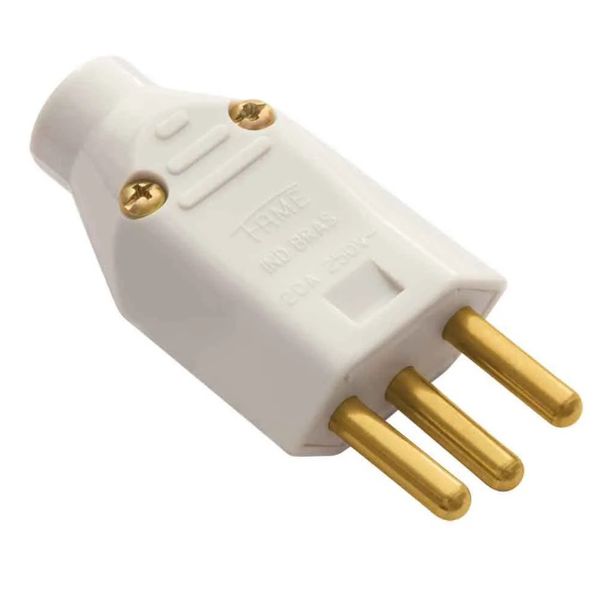 PLUG PADRÃO 2P+T 20A 250V CINZA 1730 FAME