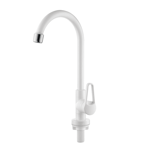 TORNEIRA BANCADA BICA MÓVEL QUARTZO 1/4 VOLTA BRANCO 2980 HERC