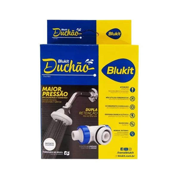 KIT VÁLVULA DUCHÃO 3/4 (M) E 1.1/2 (M) + VÁLVULA REDUTORA DE PRESSÃO 1/2X3/4 330604-31 BLUKIT